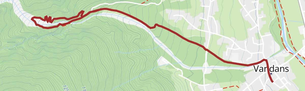 Route map: Klettersteigpark Valkastiel